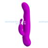 Vibrador rotativo, full siliconado. 30 funciones y 7 rotaciones. Recarga por USB